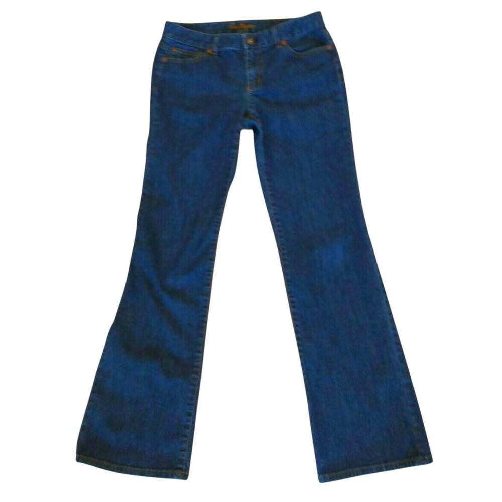 Ann Taylor Modern Fit Bootcut Jeans Women's Size 6L Dark wash Denim Mid Rise